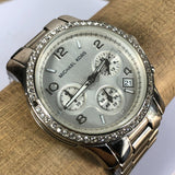 Michael Kors Brinkley Silver Dial with Diamonds Silver Steel Strap Watch for Women - MK5083 Buy Now By Michael Kors