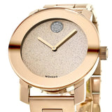 Movado Bold Rose Gold Dial Rose Gold Steel Strap Watch For Women - 3600335 Buy Now By Movado
