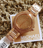 Michael Kors Camille Crystal Rose Gold Dial Rose Gold Steel Strap Watch for Women - MK5862 Buy Now By Michael Kors