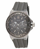 Guess Force Grey Dial Grey Rubber Strap Watch For Men - W0674G8 Buy Now By Guess