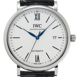 IWC Portofino Automatic '150 Years' Edition Automatic White Dial Black Leather Strap Watch for Men - IW356519 Buy Now By IWC