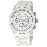 Michael Kors Oversize White Dial White Steel Strap Watch for Men - MK8108 Buy Now By Michael Kors