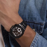 Guess Headliner Multifunction Black Dial Black Steel Strap Watch For Men - GW0572G3 Buy Now By Guess