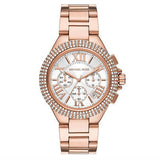 Michael Kors Camille Chronograph White Dial Rose Gold Steel Strap Watch for Women - MK5636 Buy Now By Michael Kors
