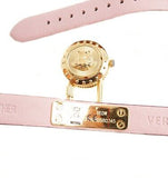 Versace Medusa Lock Icon Gold Dial Red Leather Strap Watch for Women - VEDW00319 Buy Now By Versace