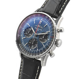 Breitling Navitimer B01 Chronograph 41 Blue Dial Black Leather Strap Watch for Men - AB0139241C1P1 Buy Now By Breitling