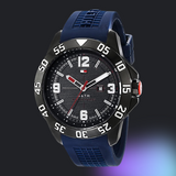 Tommy Hilfiger Cole Black Dial Blue Rubber Strap Watch for Men - 1790984 Buy Now By Tommy Hilfiger