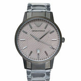 Emporio Armani Renato Quartz Grey Dial Grey Steel Strap Watch For Men - AR11120 Buy Now By Emporio Armani