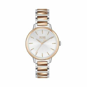 Hugo Boss Signature Silver Dial Two Tone Steel Strap Watch for Women - 1502567 Buy Now By Hugo Boss