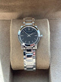 Burberry The City Black Dial Silver Steel Strap Watch for Women - BU9201 Buy Now By Burberry