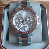Fossil Bannon Multifunction Brown Dial Two Tone Steel Strap Watch for Men - BQ2502 Buy Now By Fossil