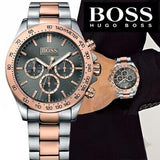 Hugo Boss Ikon Grey Dial Two Tone Steel Strap Watch for Men - 1513339 Buy Now By Hugo Boss