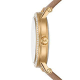 Michael Kors Corey Analog Gold Dial Brown Leather Strap Watch for Women - MK2986 Buy Now By Michael Kors