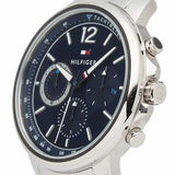 Tommy Hilfiger London Chronograph Quartz Blue Dial Silver Steel Strap Watch for Men - 1791534 Buy Now By Tommy Hilfiger