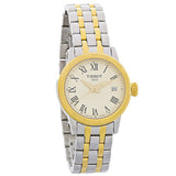 Tissot Classic Dream Lady Gold Dial Two Tone Steel Strap Watch For Women - T129.210.22.263.00 Buy Now By Tissot