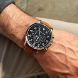 Michael Kors Gage Chronograph Quartz Black Dial Brown Leather Strap Watch For Men - MK8333 Buy Now By Michael Kors