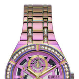 Guess Allara Quartz Purple Dial Purple Steel Strap Watch For Women - GW0604L4 Buy Now By Guess