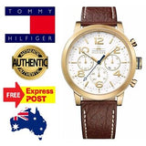 Tommy Hilfiger Jake Quartz White Dial Brown Leather Strap Watch for Men - 1791231 Buy Now By Tommy Hilfiger