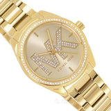 Michael Kors Janelle Quartz Gold Dial Gold Steel Strap Watch For Women - MK7381 Buy Now By Michael Kors