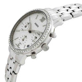 Fossil Neutra Chronograph Silver Dial Silver Steel Strap Watch for Women - ES5217 Buy Now By Fossil