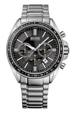 Hugo Boss Chronograph Black Dial Silver Steel Strap Watch for Men - 151080 Buy Now By Hugo Boss
