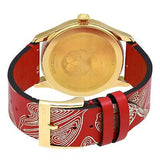 Gucci G Timeless Quartz Red Dial Red Leather Strap Watch For Women - YA1264054 Buy Now By Gucci