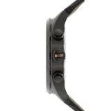 Hugo Boss Grand Prix Chronograph Black Dial Black Leather Strap Watch for Men - 1513550 Buy Now By Hugo Boss