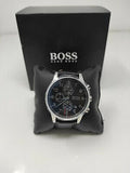 Hugo Boss Navigator Black Dial Black Leather Strap Watch for Men - 1513678 Buy Now By Hugo Boss