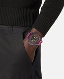 Versace Icon Active Chronograph Black Dial Purple Rubber Strap Watch For Men - VEZ701423 Buy Now By Versace
