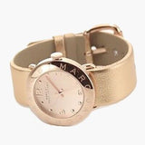 Marc Jacobs Amy Gold Dial Gold Leather Strap Watch for Women - MBM8627 Buy Now By Marc Jacobs