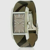 Burberry Nova Check Silver Dial Two Tone Leather Strap Watch For Women - BU9404 Buy Now By Burberry