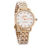 Coach Delancey White Dial Rose Gold Steel Strap Watch for Women - 14502783 Buy Now By Coach
