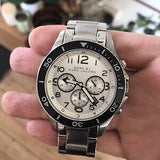 Marc Jacobs Rock Chronograph White Dial Silver Steel Strap Watch for Men - MBM5027 Buy Now By Marc Jacobs