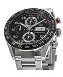 Tag Heuer Carrera Chronograph Black Dial Silver Steel Strap Watch for Men - CBN2A1AA.BA0643 Buy Now By Tag Heuer