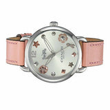 Coach Tatum White Dial Pink Leather Strap Watch For Women - 14502799 Buy Now By Coach