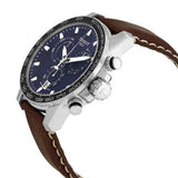 Tissot Supersport Chrono Blue Dial Brown Leather Strap Watch For Men - T125.617.16.041.00 Buy Now By Tissot
