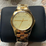 Marc Jacobs Henry Gold Dial Gold Steel Strap Watch for Women - MBM3211 Buy Now By Marc Jacobs