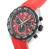 Tag Heuer Formula 1 Chronograph Red Dial Red Rubber Strap Watch for Men - CAZ101AN.FT8055 Buy Now By Tag Heuer