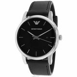 Emporio Armani Classic Quartz Black Dial Black Leather Strap Watch For Men - AR1865 Buy Now By Emporio Armani