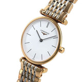Longines La Grande Classique De Longines White Dial Two Tone Mesh Bracelet Watch for Women - L4.209.1.91.7 Buy Now By Longines