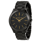 Michael Kors Slim Runway Black Dial Black Stainless Steel Strap Watch for Women - MK3221 Buy Now By Michael Kors