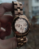 Marc Jacobs Blade Chronograph Rose Gold Dial Rose Gold Steel Strap Watch for Women - MBM3102 Buy Now By Marc Jacobs