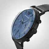 Emporio Armani Aviator Chronograph Blue Dial Black Mesh Bracelet Watch For Men - AR11201 Buy Now By Emporio Armani