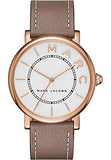 Marc Jacobs Roxy White Dial Cement Brown Leather Strap Watch for Women - MJ1533 Buy Now By Marc Jacobs