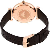 Emporio Armani Classic Quartz Pink Dial Brown Leather Strap Watch For Women - AR1911 Buy Now By Emporio Armani