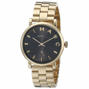 Marc Jacobs Baker Black Dial Gold Steel Strap Watch for Women - MBM3355 Buy Now By Marc Jacobs