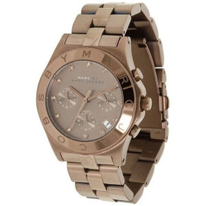 Marc Jacobs Blade Chronograph Brown Dial Brown Steel Strap Watch for Women - MBM3121 Buy Now By Marc Jacobs