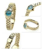 Marc Jacobs Amy Dinky Blue Dial Gold Steel Strap Watch for Women - MBM3229 Buy Now By Marc Jacobs