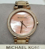 Michael Kors Parker Mother of Pearl Pink Dial Two Tone Steel Strap Watch for Women - MK6492 Buy Now By Michael Kors