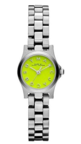 Marc Jacobs Henry Yellow Dial Silver Steel Strap Watch for Women - MBM3201 Buy Now By Marc Jacobs